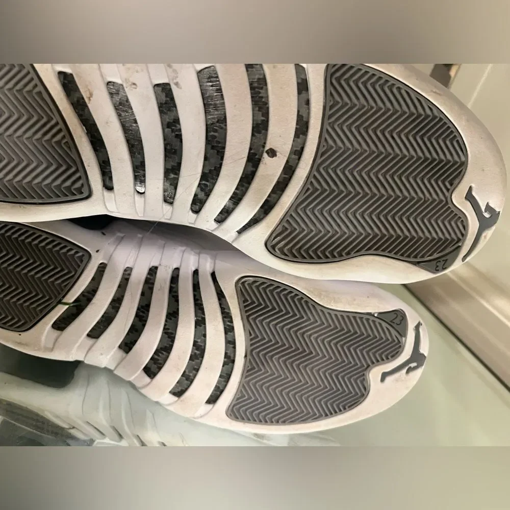 Jordan 12 Stealth 2022 Size 12 Pre-Owned СТ8013-015 Grey White